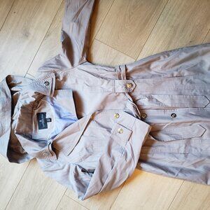 London Fog beige trench coat like new size small
